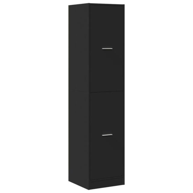 Berkfield Home Elegant Apothecary Cabinet¬†Black 40x41x174.5 cm Engineered Wood in Black - image 1
