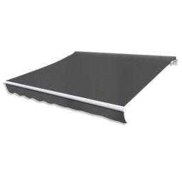 Berkfield Home Folding Awning Manual Operated 300 cm Anthracite in Black
