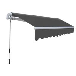 Berkfield Home Folding Awning Manual Operated 300 cm Anthracite in Black - thumbnail 2