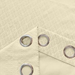 Luxury Living Temple Velvet Ring Top Blackout Curtains in Cream - Size: 168 cm width x 183 cm drop - thumbnail 3