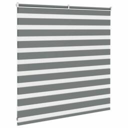 Berkfield Home Elegant Zebra Blind Dark Grey 145x100 cm Fabric Width 140.9 cm Po - thumbnail 4