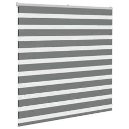 Berkfield Home Elegant Zebra Blind Dark Grey 145x100 cm Fabric Width 140.9 cm Po - thumbnail 1