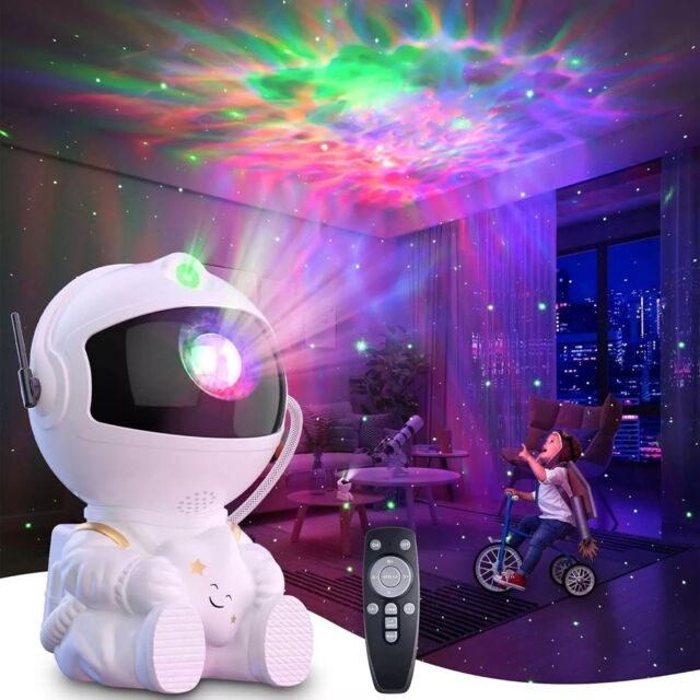 Dragodirect Astronaut Galaxy Project Starry Sky Night Light Projector Nebula Ceiling Projection Lamp in White - image 1