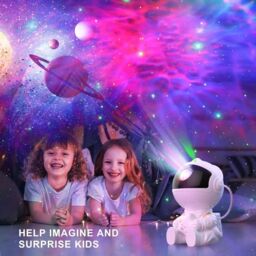Dragodirect Astronaut Galaxy Project Starry Sky Night Light Projector Nebula Ceiling Projection Lamp in White - thumbnail 2