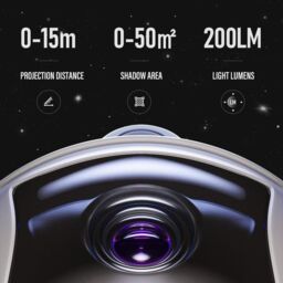 Dragodirect Astronaut Galaxy Project Starry Sky Night Light Projector Nebula Ceiling Projection Lamp in White - thumbnail 4