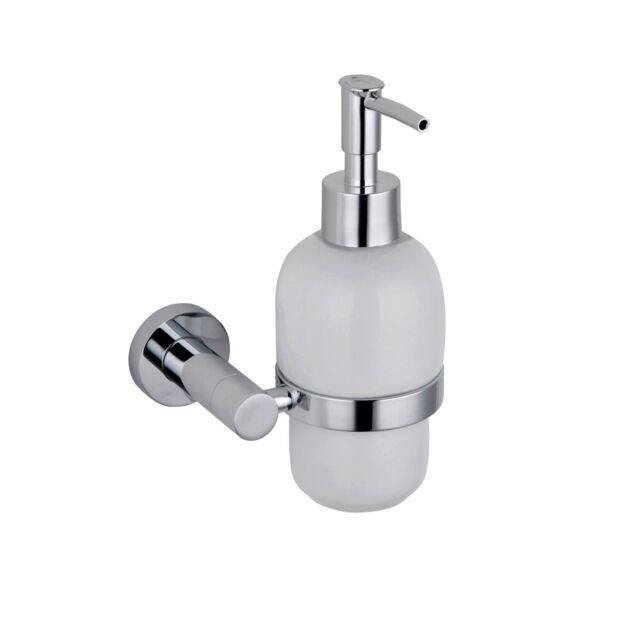 Nes Home Wall Mounted Soap Dispenser in Silver - image 1