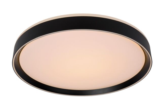 Lucide 'NURIA' Dimmable Stylish Decorative Indoor LED Flush Ceiling Light in Black - image 1