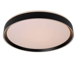 Lucide 'NURIA' Dimmable Stylish Decorative Indoor LED Flush Ceiling Light in Black - thumbnail 4