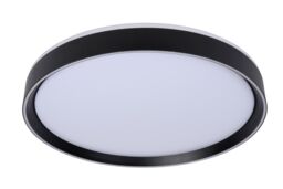 Lucide 'NURIA' Dimmable Stylish Decorative Indoor LED Flush Ceiling Light in Black - thumbnail 2