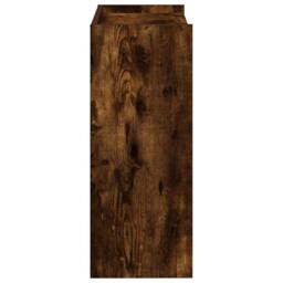 Berkfield Home Shoe Rack Smoked Oak 60x25x62 cm Engineered Wood in Brown - Size: 60 x 25 x 62 cm - thumbnail 5