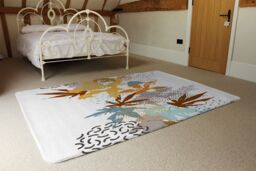 Benjamin Tate Design Japanese Maple Leaves Rug in Natural - Size: Large - thumbnail 3