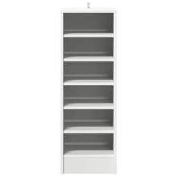 Berkfield Home Shoe Cabinet White 31.5x35x90 cm Engineered Wood - thumbnail 4