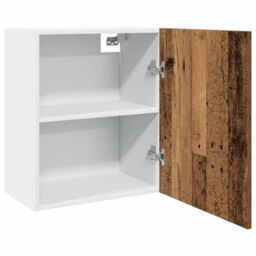 Berkfield Home Hanging Cabinets 2 pcs Old Wood 50x31x60 cm Engineered Wood in Brown - Size: 50 x 31 x 60 cm - thumbnail 5