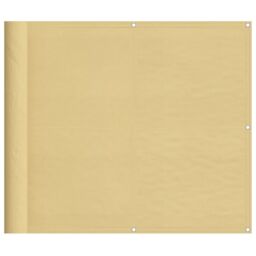 Berkfield Home Balcony Screen Sand 90x600 cm 100% Polyester Oxford in Yellow - thumbnail 2