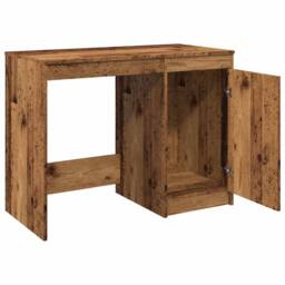 Berkfield Home Desk Old Wood 100x50x76 cm Engineered Wood in Brown - Size: 100 x 50 x 76 cm - thumbnail 8