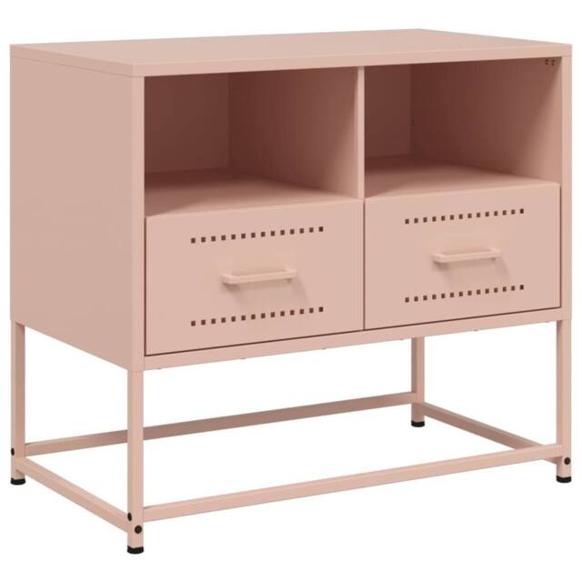Berkfield Home TV Cabinet Pink 68x39x60.5 cm Steel - image 1