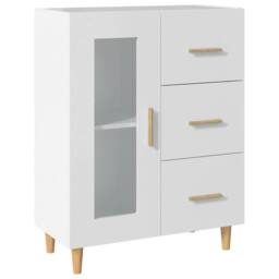 Berkfield Home Sideboard White 69, 5x34x90 cm Engineered Wood - Size: 5 x 34 x 90 cm