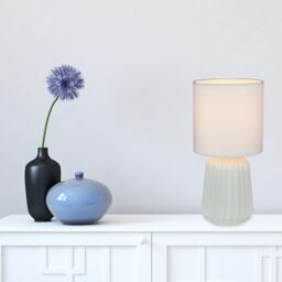 First Choice Lighting Set of 2 Fox - White Ceramic Lamps - thumbnail 4