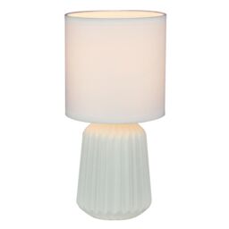 First Choice Lighting Set of 2 Fox - White Ceramic Lamps - thumbnail 2