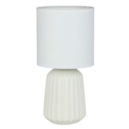 First Choice Lighting Set of 2 Fox - White Ceramic Lamps - thumbnail 3