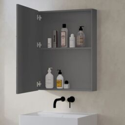 Banyetti Lavio 600mm x 800mm Mirror Cabinets - Grey