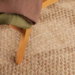THE RUGS Fjord Reversible Handwoven Jute Rug Natural Gold Living Room in Beige - Size: 200 cm x 300 cm - thumbnail 8