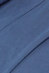Homescapes Luxury Soft Linen Flat Sheet in Navy - Size: Super King Flat - thumbnail 4