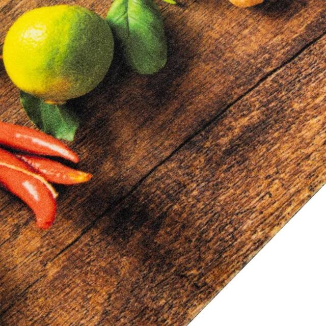 Berkfield Home Kitchen Rug Washable Spices 60x300 cm Velvet in Brown - image 1
