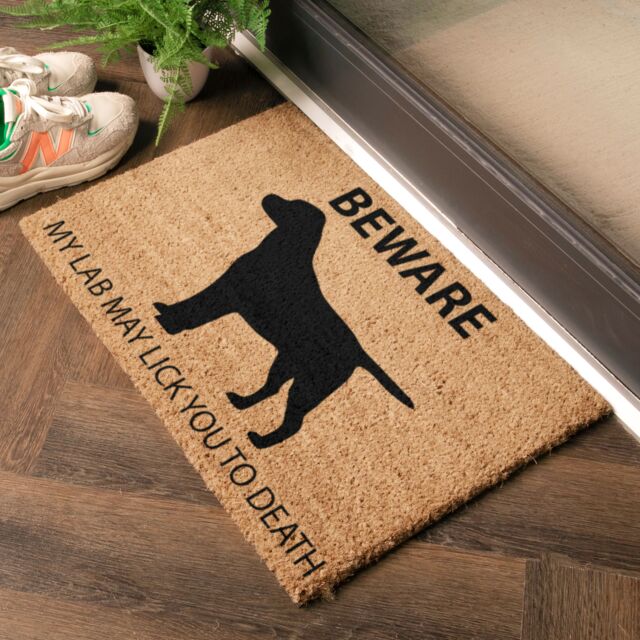 Artsy Mats Labrador doormat - Regular 60x40cm in Brown - Size: 40 cm x 60 cm - image 1