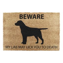 Artsy Mats Labrador doormat - Regular 60x40cm in Brown - Size: 40 cm x 60 cm - thumbnail 5