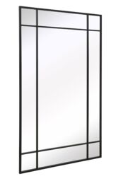"MirrorOutlet Black Contemporary Wall & Leaner Mirror 79"" X 47"" (200 x 120CM) - Size: 1 Pack" - thumbnail 4
