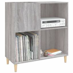 Berkfield Home Record Cabinet Grey Sonoma 84.5x38x89 cm Engineered Wood - thumbnail 4