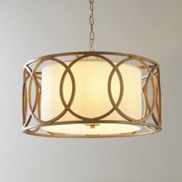 Netlighting 'VARESE' Stylish Dimmable Indoor 4 Light Fabric Ceiling Pendant in White - thumbnail 4