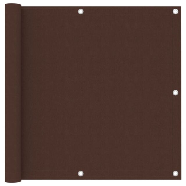 Berkfield Home Balcony Screen Brown 90x300 cm Oxford Fabric - image 1