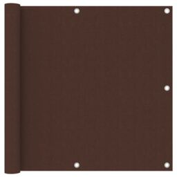 Berkfield Home Balcony Screen Brown 90x300 cm Oxford Fabric - thumbnail 1