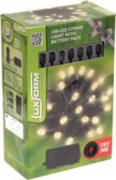 Luxform 100 Leds 10M Battery String Lights in Green - thumbnail 2