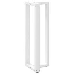 Berkfield Home Bar Table Legs T-Shaped¬†2 pcs White 40x35x(110-111) cm Steel - thumbnail 4