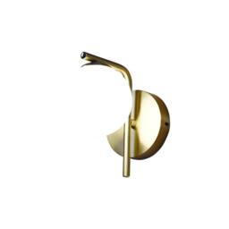 First Choice Lighting Set of 2 Grosvenor - Satin Brass Wall Lights with Glass Globes in Gold - thumbnail 4