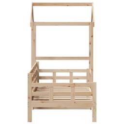 Berkfield Home Day Bed with Roof without Mattress 80x200 cm Solid Wood in Light Tan - thumbnail 7