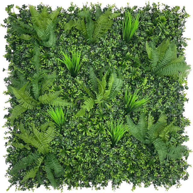 AKA Artificial Living Wall Panels Green Plant Flower Foliage 1m x 1m - Size: 100 cm x 100 cm