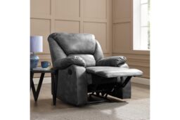 Home Detail Enoch Manual Recliner Armchair in Dark Grey - thumbnail 2