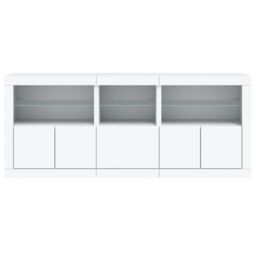 Berkfield Home Sideboard with LED Lights White 162x37x67 cm - Size: 162 x 37 x 67 cm - thumbnail 6