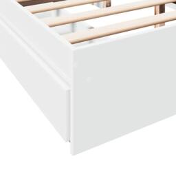 Berkfield Home Bed Frame with Drawers without Mattress White 160x200 cm - thumbnail 8