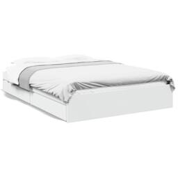 Berkfield Home Bed Frame with Drawers without Mattress White 160x200 cm - thumbnail 1