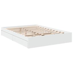 Berkfield Home Bed Frame with Drawers without Mattress White 160x200 cm - thumbnail 3