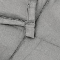 Berkfield Home Weighted Blanket Grey 140x200 cm Single 10 kg Fabric - thumbnail 5