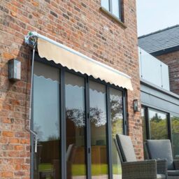 Primrose Awnings Electric Retractable Patio Awning Sun Canopy 3.0m x 2.5m in Off-White - thumbnail 4