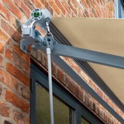 Primrose Awnings Electric Retractable Patio Awning Sun Canopy 3.0m x 2.5m in Off-White - thumbnail 3