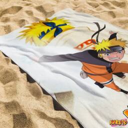 Naruto: Shippuden Naruto Heroes Cotton Towel in Beige - thumbnail 3