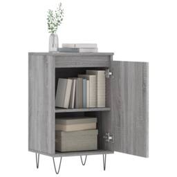 Berkfield Home Sideboards 2 pcs Grey Sonoma 40x35x70 cm Engineered Wood - Size: 40 x 35 x 70 cm - thumbnail 4